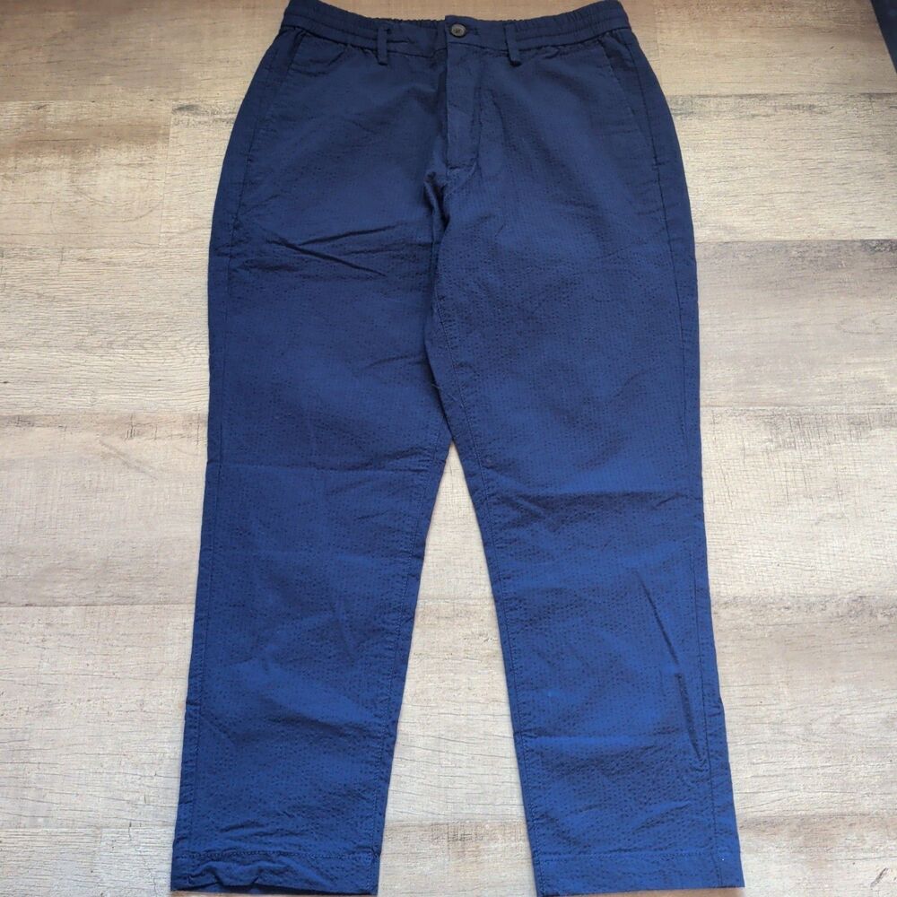Banana Republic Men's Navy Athletic Fit Pants 31x30 Cotton Stretch NWOT